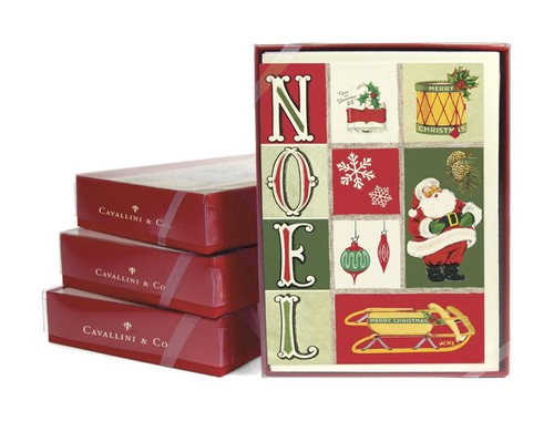 Cavallini christmas cards - christmas,
