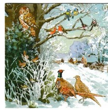 PEGGY BURTON BIRDS IN THE SNOW