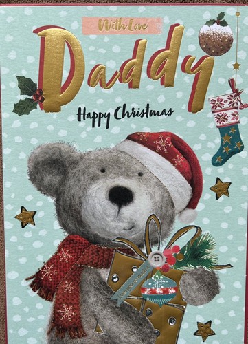 Daddy christmas card cute - card,,
