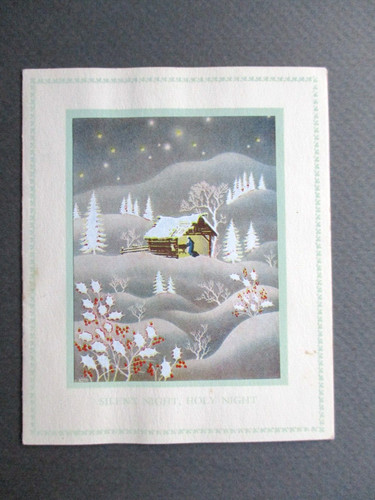 Vintage christmas card - card, medici