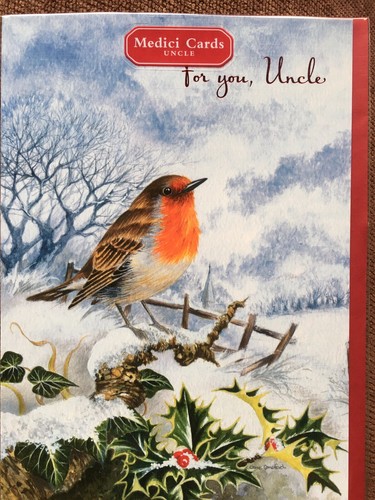 Uncle christmas art card - christmas, by