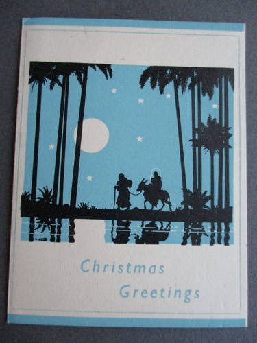 Vintage christmas card - vintage,