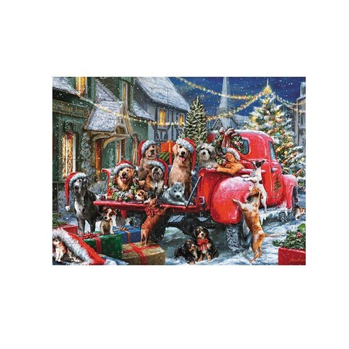 Santa dogs christmas - santa,