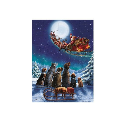 Santa and dogs christmas - santa,